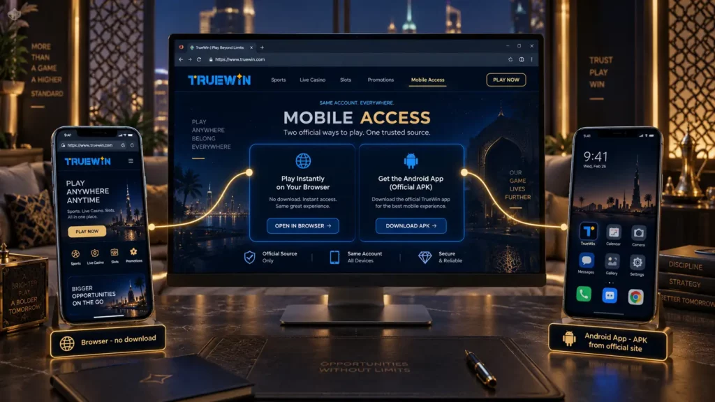 TrueWin App Mobile Access and Download Guide