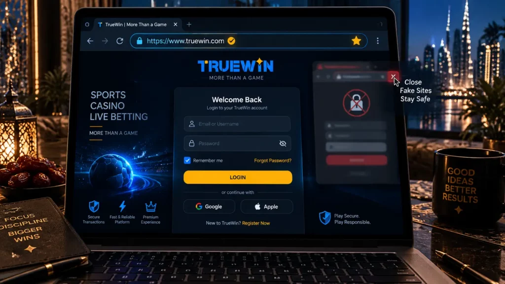 truewin Keeping Your Account Secure